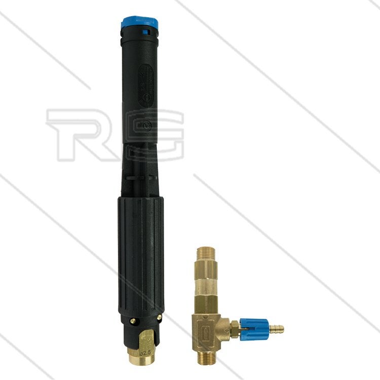 Zwarte Schuimlans Set met 2.5mm + 1.8mm Nozzles, Verzenden