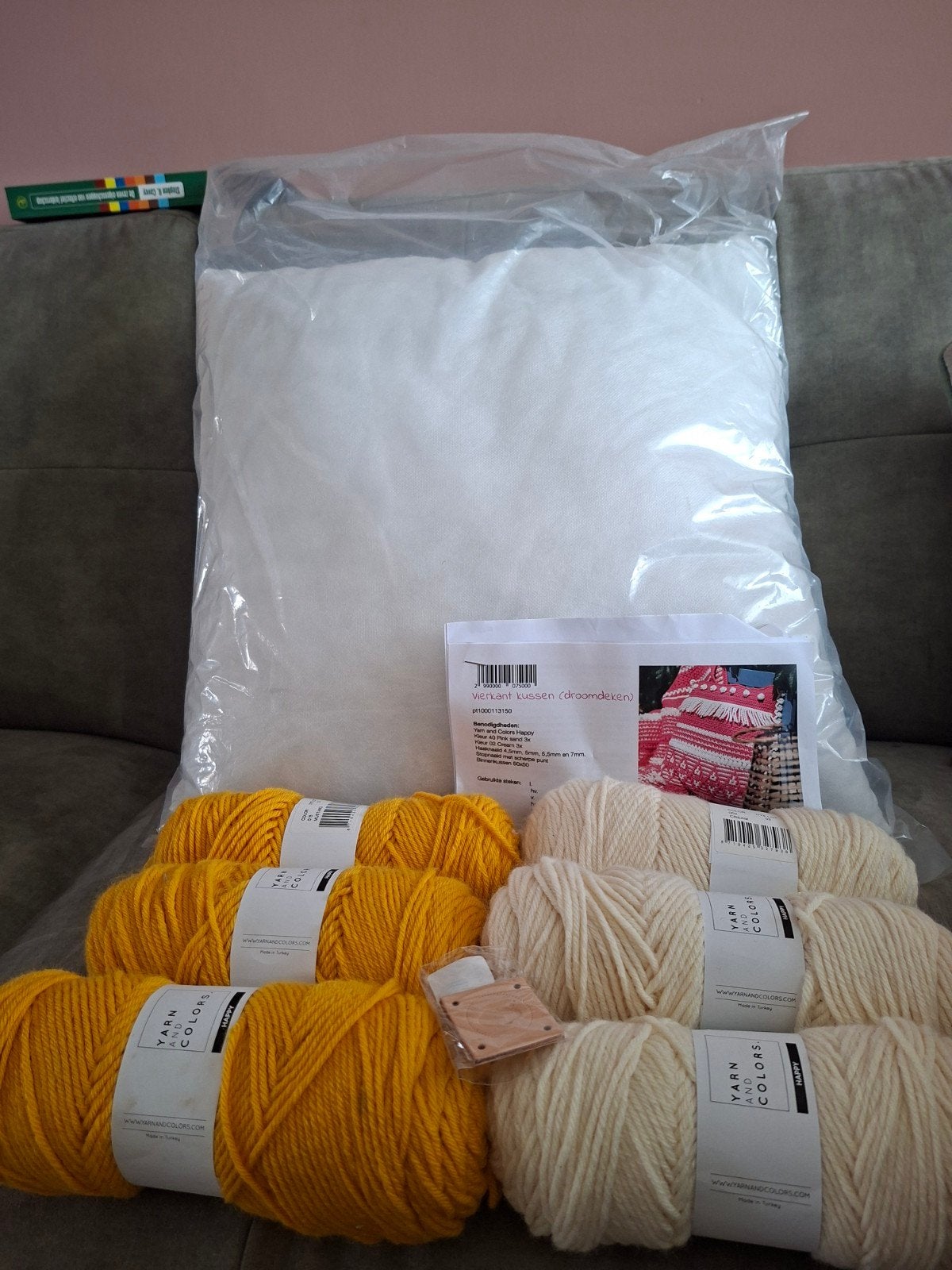 Droomkussen 3.0 Vierkant Haakpakket - Nieuw, Yarn and Col, Ophalen of Verzenden, Nieuw, Breien of Haken, Overige typen