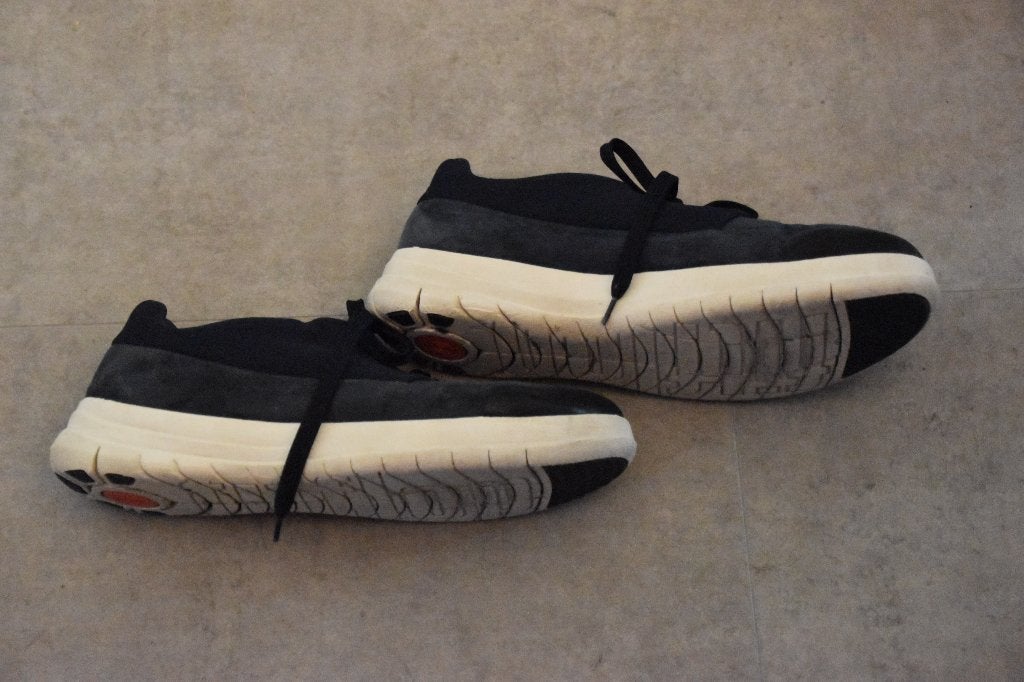 leuke donkerblauwe fitflop leren schoenen maat 42, Blauw, Ophalen of Verzenden, Sneakers of Gympen, Fitflop
