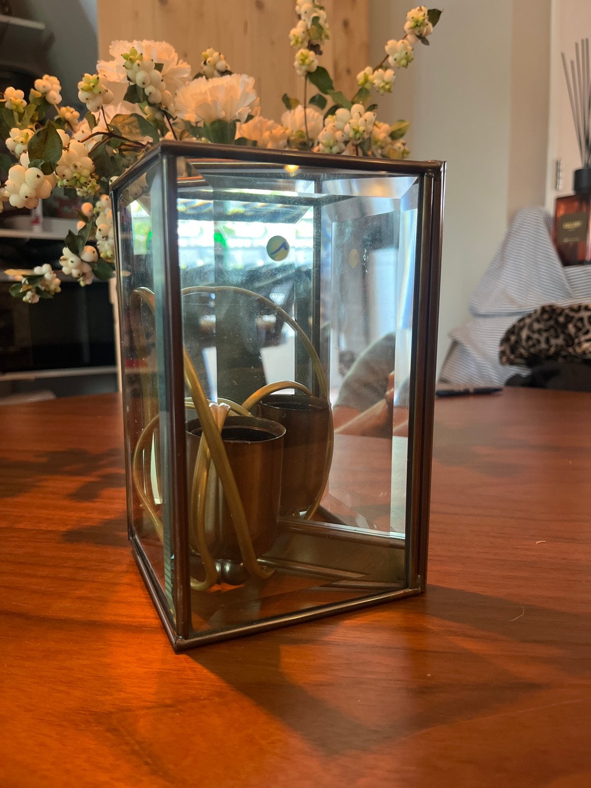 Frantzen Glazen wandlamp  - Max 60W, Overige merken, Gebruikt, Glas, Zilver