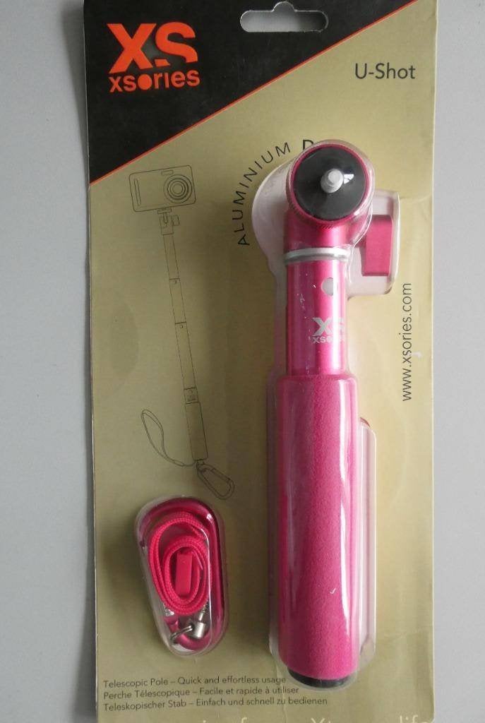 Big U-Shot telescopische camerapaal, XSORIES (Roze, Nieuw), 125 cm of minder, Eenpoot, Inklapbaar, Nieuw