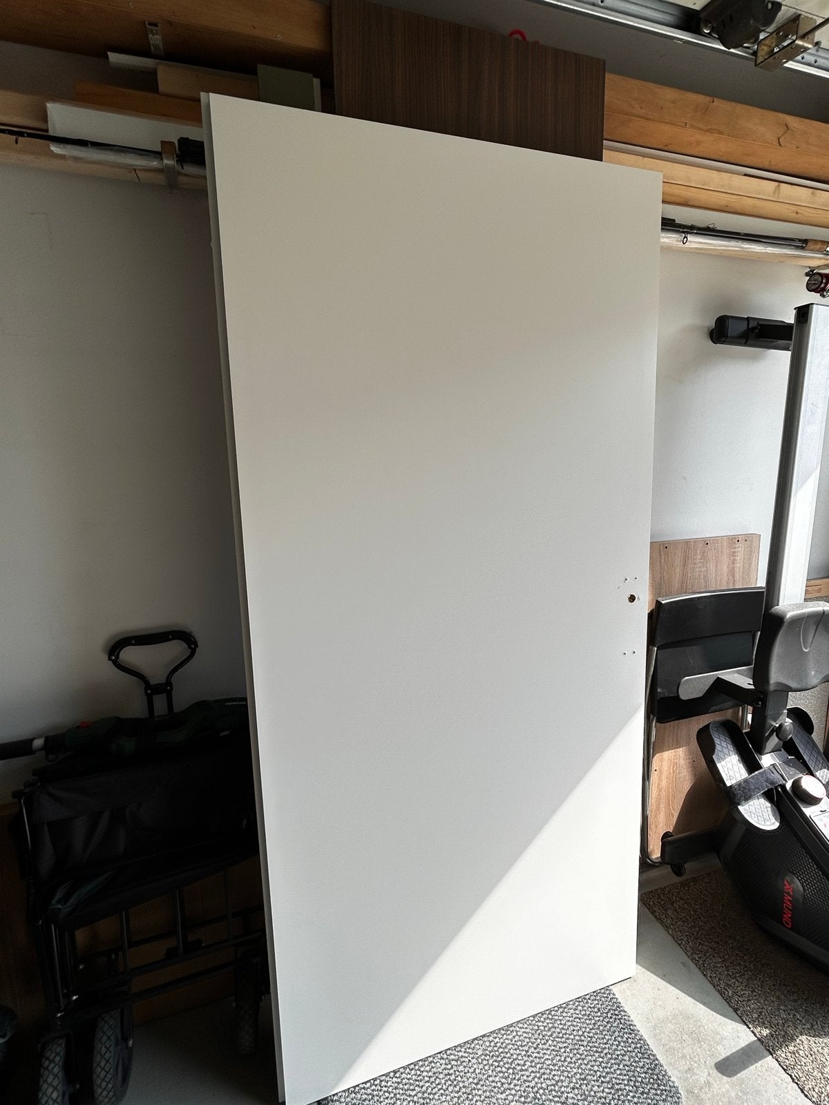 Witte binnendeur, nieuw, met lichte beschadigingen, Doe-het-zelf en Verbouw, Deuren en Horren, Ophalen, Gebruikt, 80 tot 100 cm
