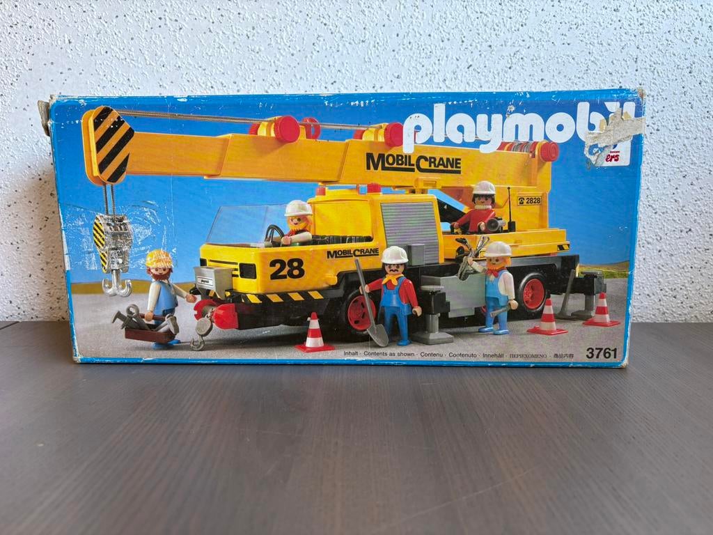 1990 Playmobil 3761 mobil crane #28, Verzamelen, Speelgoed, Zo goed als nieuw, Ophalen of Verzenden