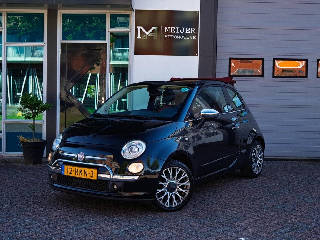 Fiat 500C 1.2 Rock|Aut.|Cabrio|Rood leder|PDC|Interscope|Air, Euro 5, Gebruikt, 1242 cc, 4 cilinders