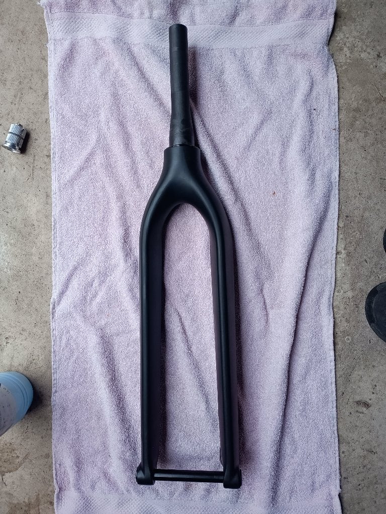 carbon voorvork 29" breedte 100mm x 15mm non-boost, Ophalen, Gebruikt, Onbekend, Voorvork