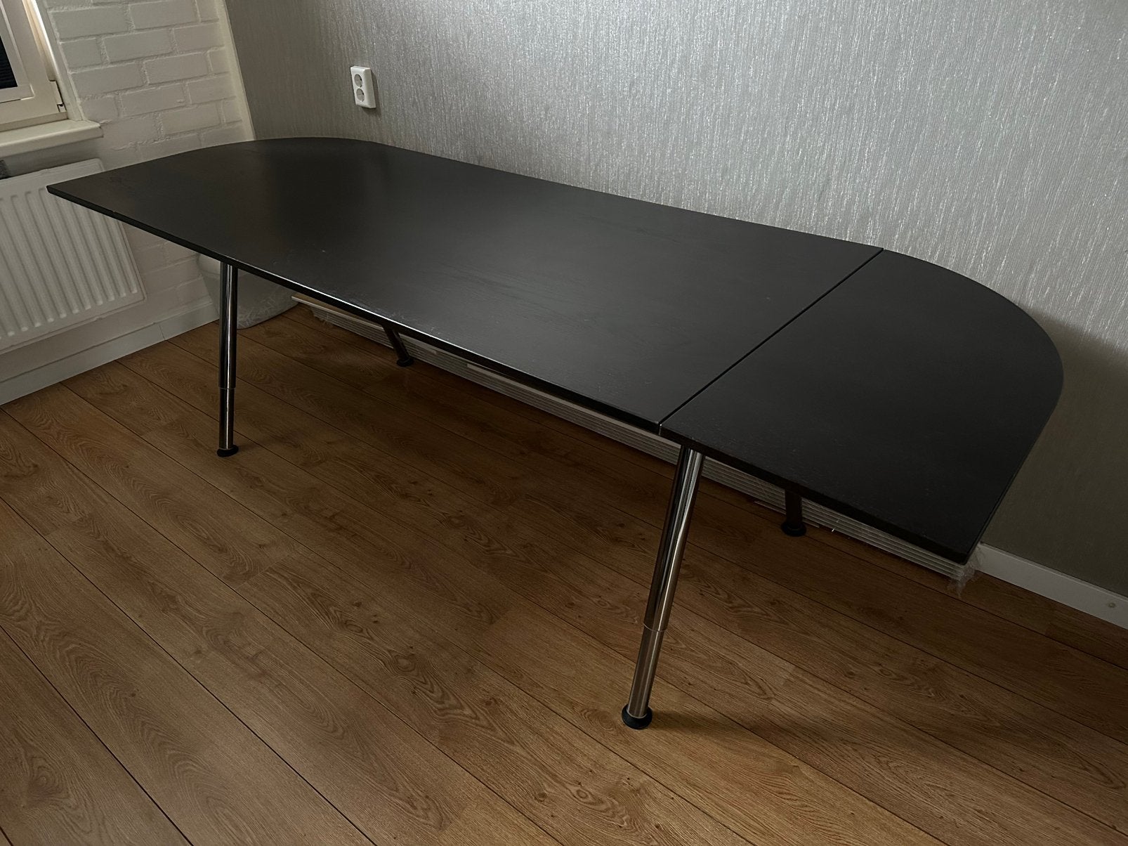 Galant Ikea bureau • hoogte + lengte stelbaar • 240 200 160, Ophalen, Gebruikt, IKEA, Computerbureau