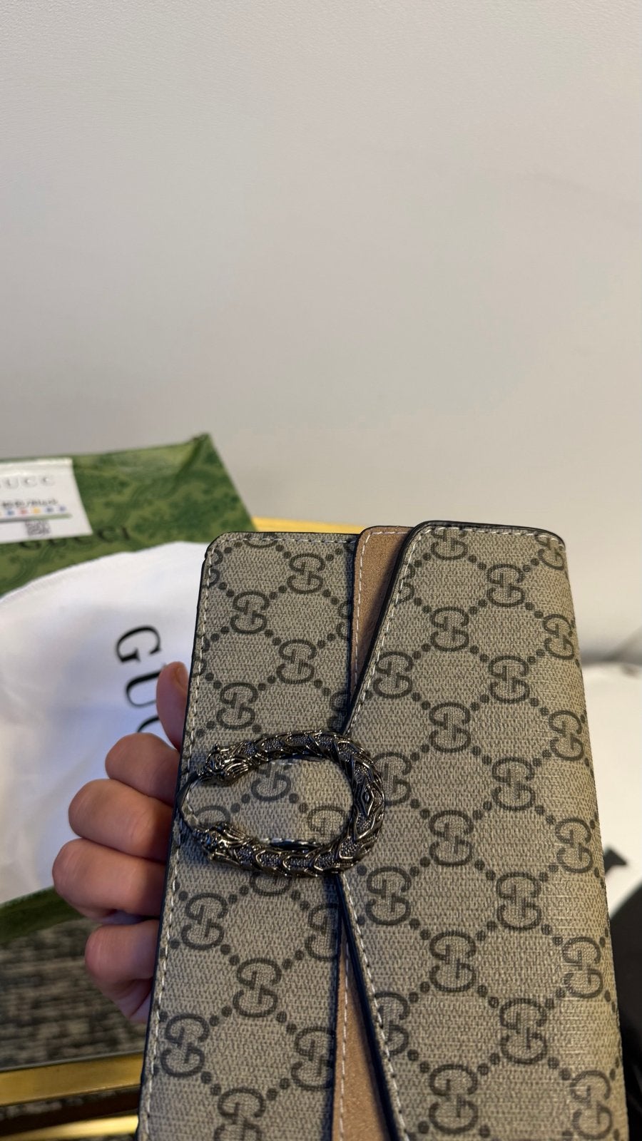 Gucci Dionysus schoudertasje - Zo goed als nieuw, Ophalen of Verzenden, Nieuw, Bruin, Schoudertasje