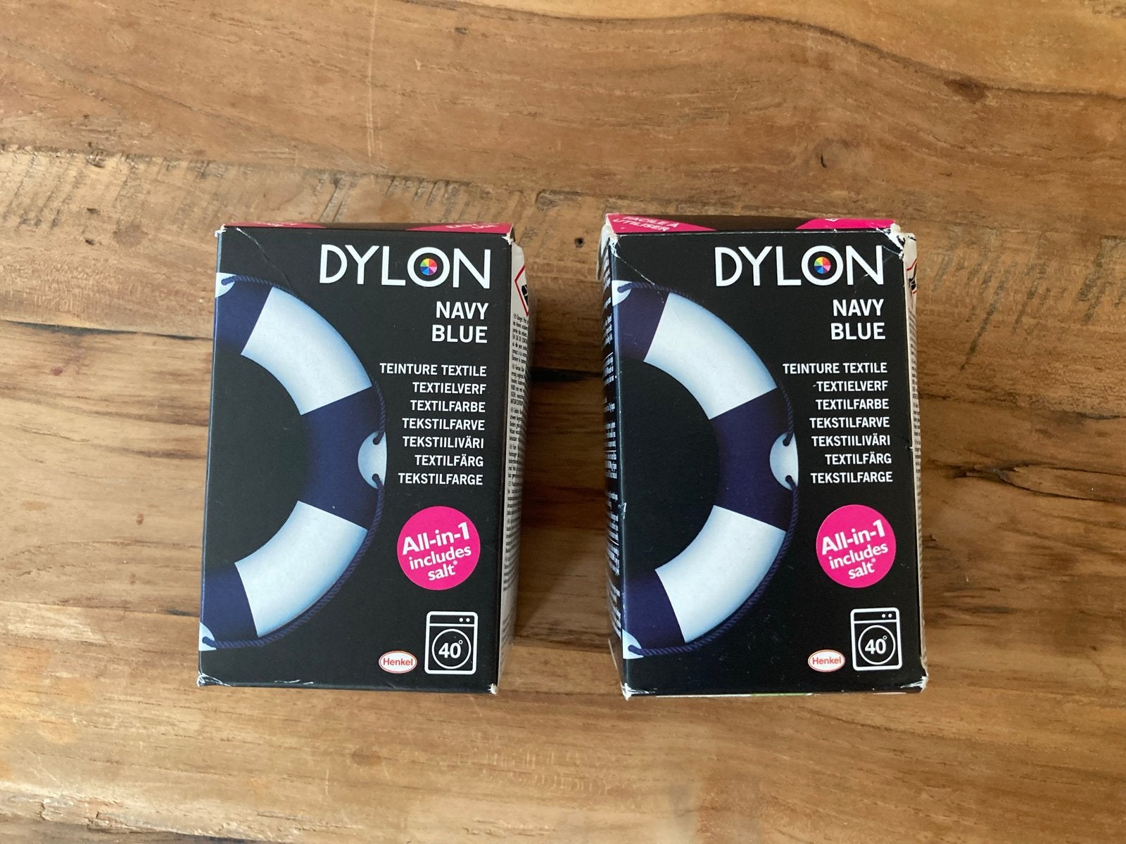 2 pakjes Dylon textielverf Navy Blue - Nieuw en Ongebruikt, Verzenden, Geschikt voor stof, Textiel, Nieuw