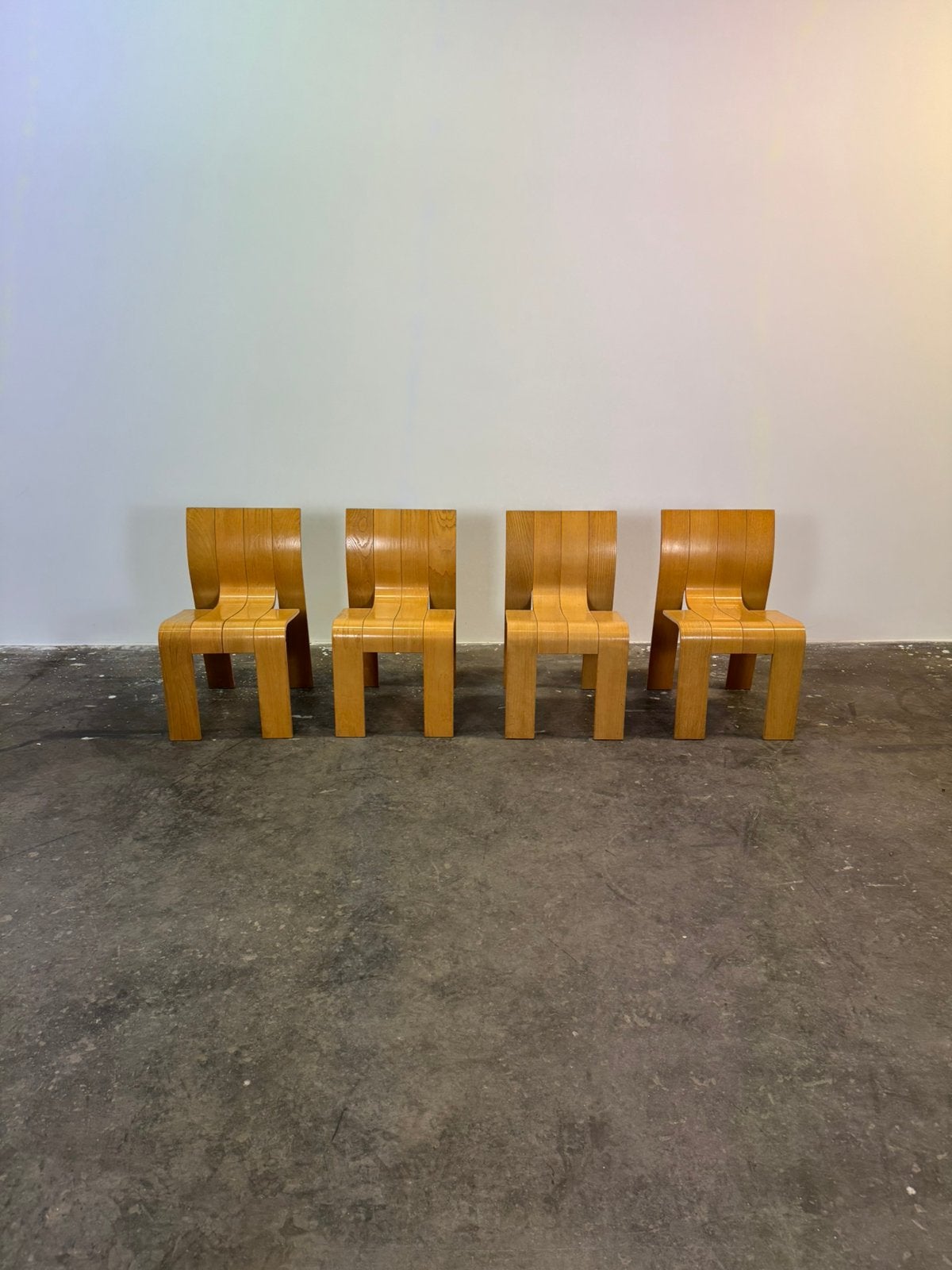 Gijs Bakker strip chairs naturel, Ophalen