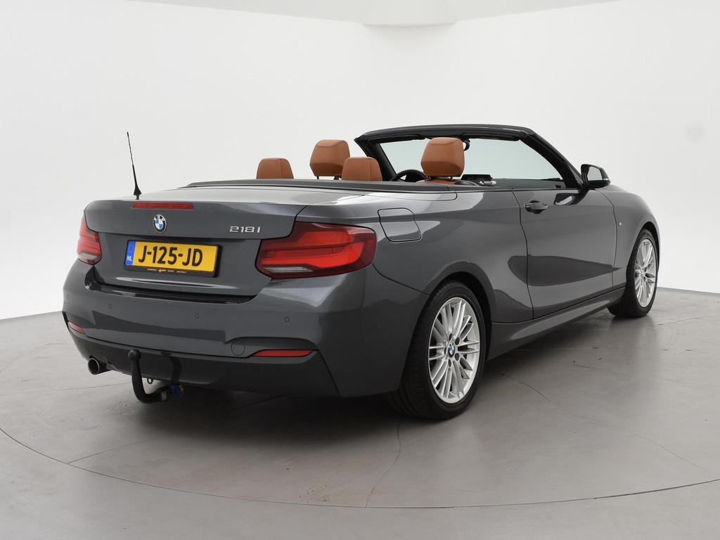 BMW 2-serie Cabrio 218i AUT. M-SPORT HIGH EXECUTIVE + LEDER, Auto's, BMW, Automaat, Gebruikt, Euro 6, Cabriolet