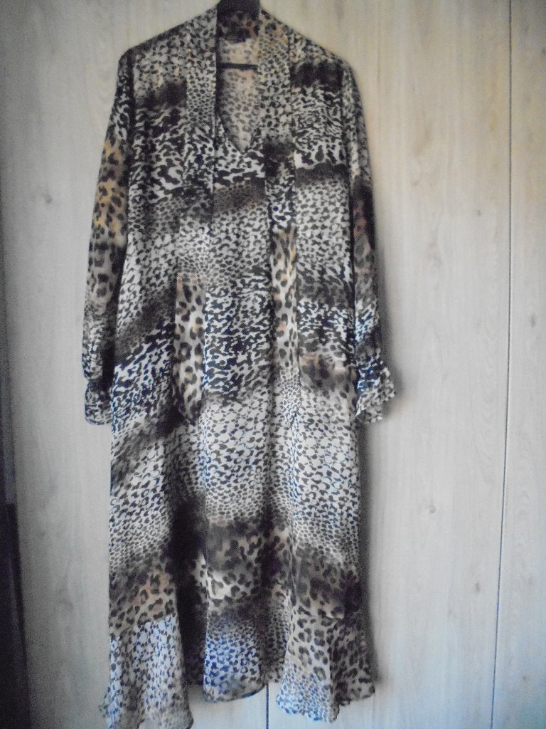 Bruine jurk CAROLINE BISS € 60,00, Bruin, Maat 46/48 (XL) of groter, Ophalen of Verzenden, Zo goed als nieuw