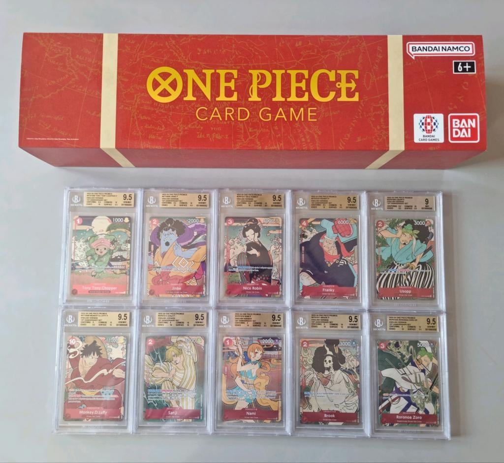 One Piece Card Game First Anniversary Set BGS, Hobby en Vrije tijd, Verzamelkaartspellen | Overige, Ophalen of Verzenden, Zo goed als nieuw