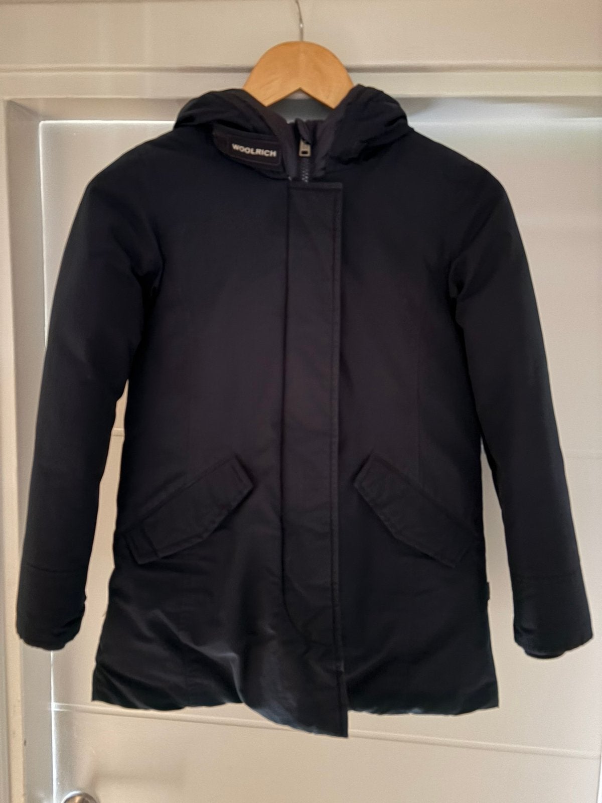 Woolrich winterjas navy blauw maat 10, Kinderen en Baby's, Ophalen of Verzenden, Zo goed als nieuw, Jongen, Jas