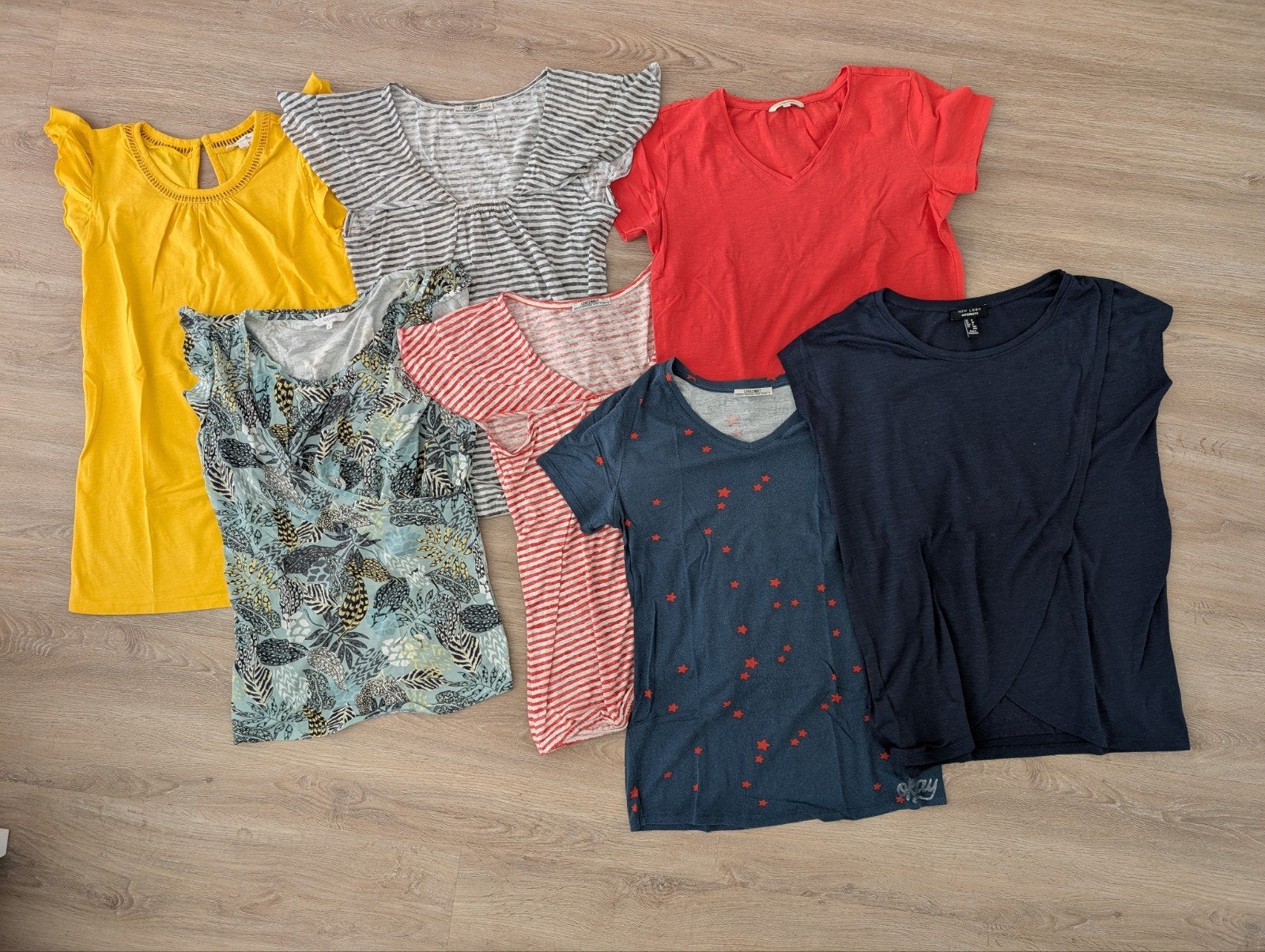 Groot pakket positiekleding T-Shirts/broeken, maat S/36, Blauw, Ophalen of Verzenden, Noppies, Maat 36 (S)