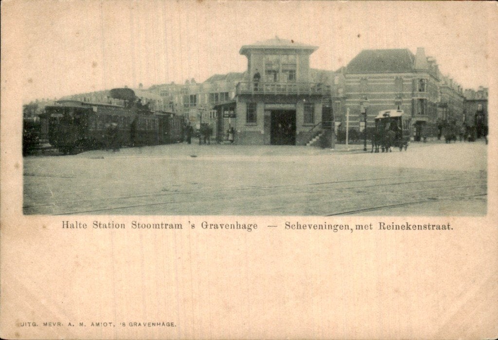 Scheveningen - Halte Station Stoomtram - Reinekenstaat, Verzamelen, Ophalen of Verzenden, Voor 1920, Ongelopen, Zuid-Holland