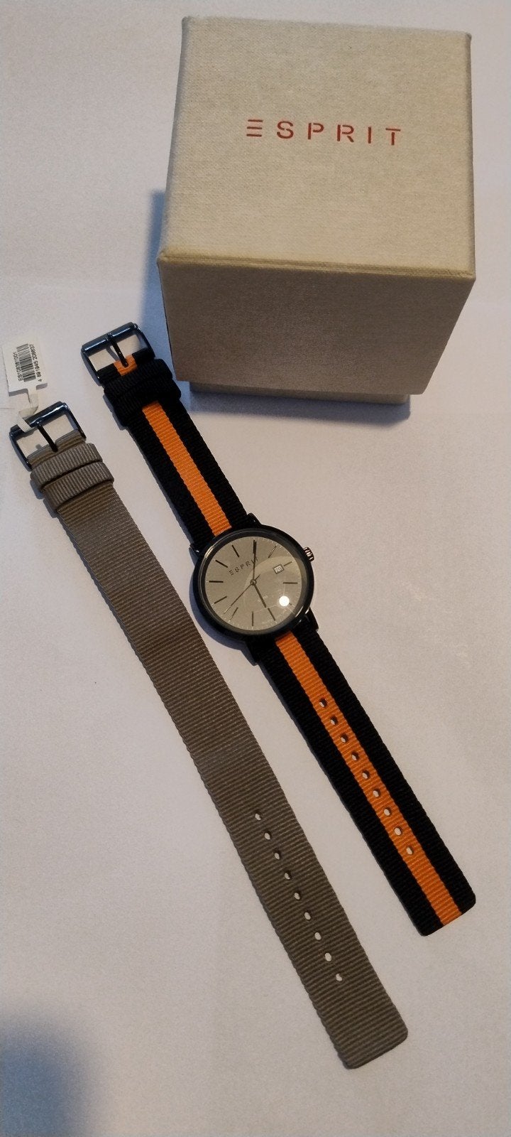 Nieuw Esprit horloge met 2 banden en nieuwe batterij, Overige merken, Polshorloge, Overige materialen, Nieuw
