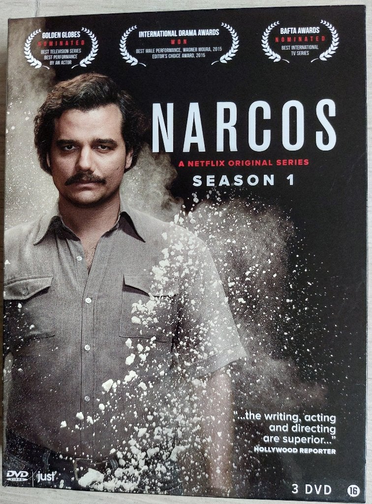 3DVD Narcos - Seizoen 1, Ophalen, Gebruikt, Vanaf 16 jaar, Seizoen 1
