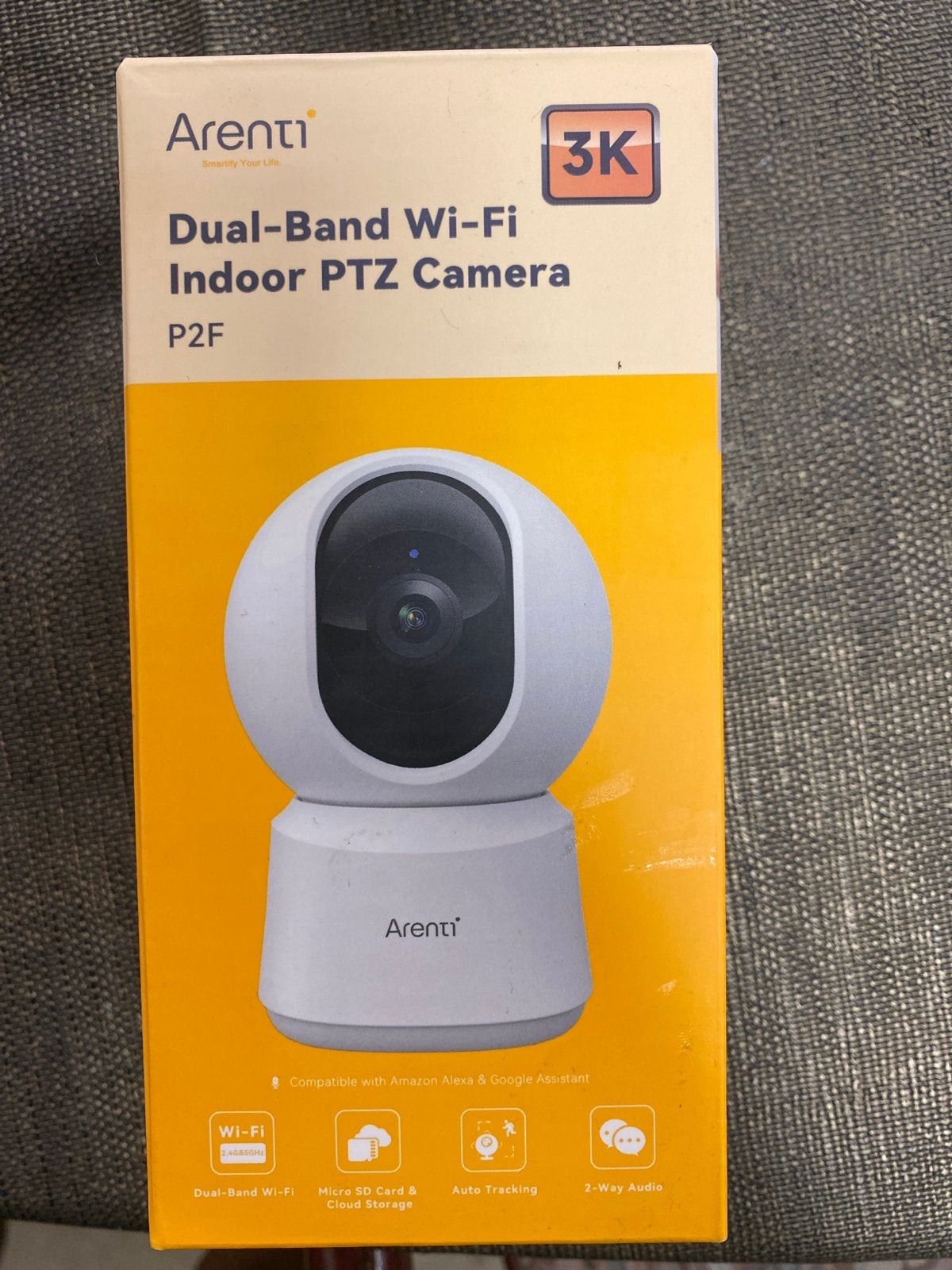 Arenti 3K Dual-Band Wi-Fi Binnencamera P2F, Ophalen, Nieuw, Binnencamera