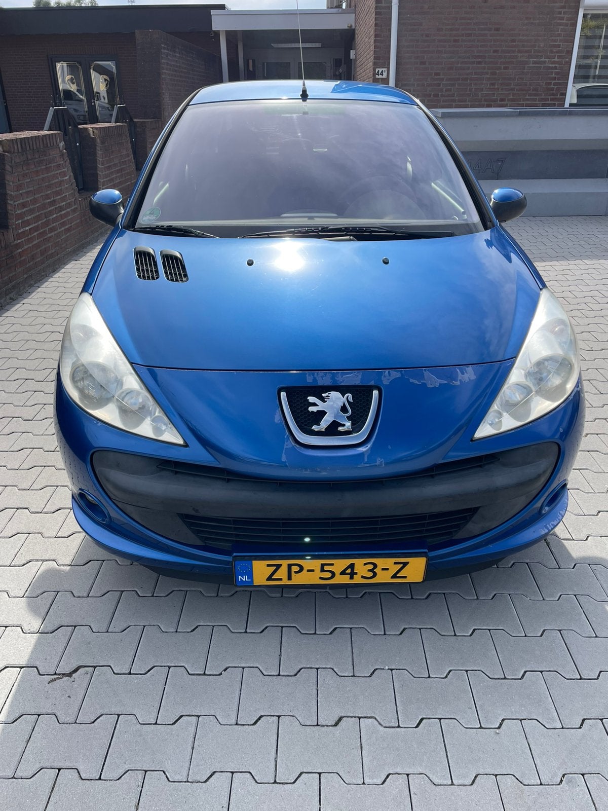 Peugeot 206+ 1.4 3D 2009 Blauw, Auto's, Voorwielaandrijving, 206+, Stof, 1360 cc