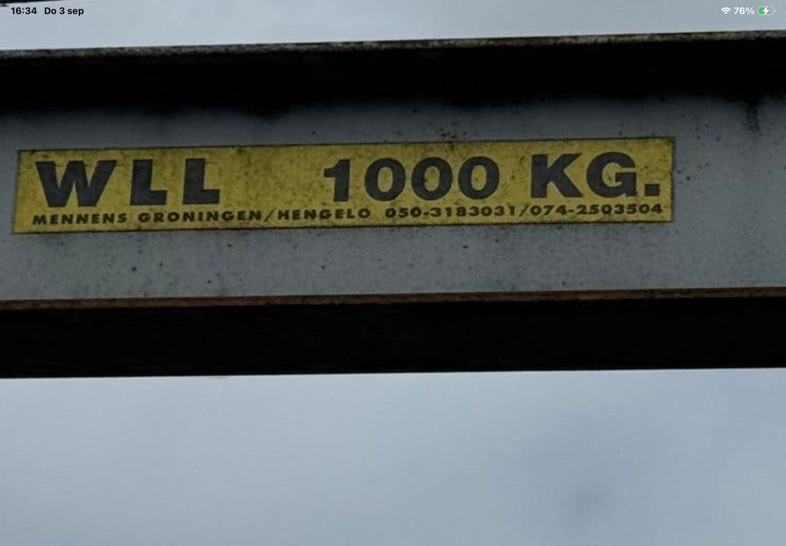 Zware Mobiele portaalkraan met 380 V takel, Ophalen, Gebruikt, Elektrisch