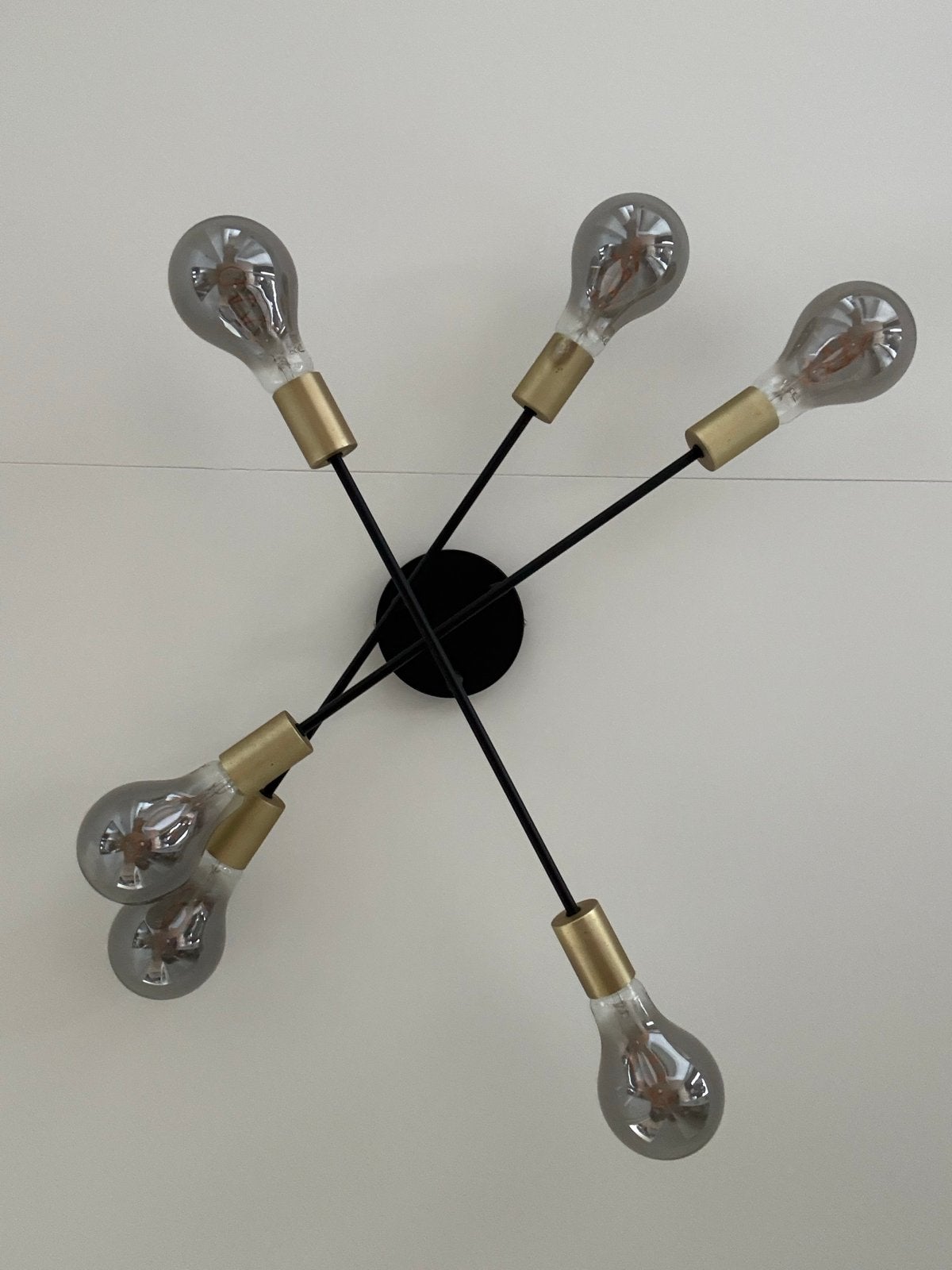 Industriele plafondlamp, Ophalen, Zo goed als nieuw, Metaal, E27 (groot)