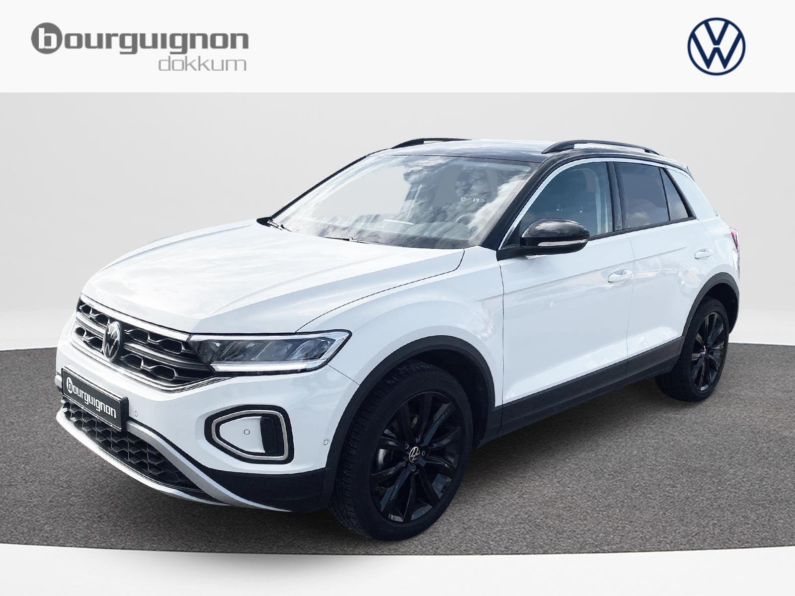Volkswagen T-Roc 1.0 TSI Style | Camera | 18 inch | Sunset |, Voorwielaandrijving, Stof, Gebruikt, Wit