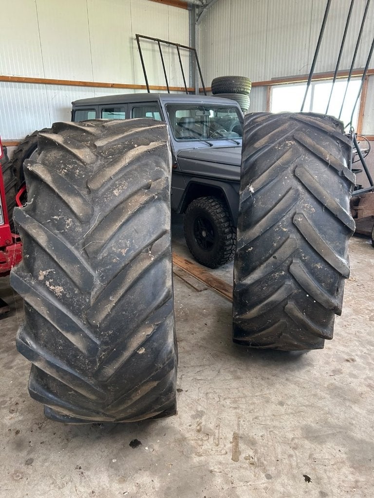 2 Trekkerbanden Michelin 650 65 38, Ophalen