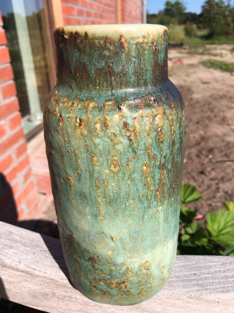 Groene vaas Loré keramiek, Ophalen of Verzenden