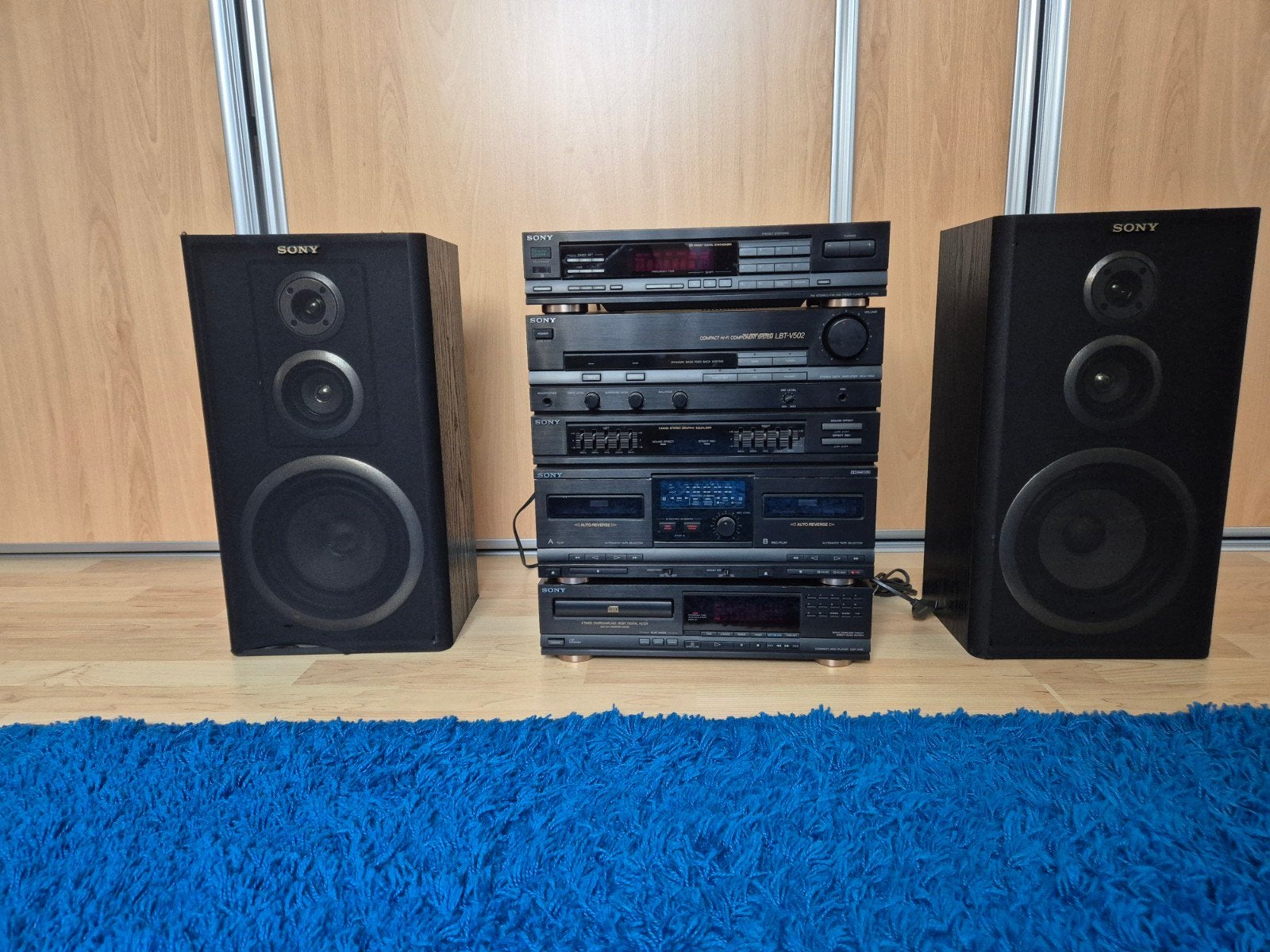 Sony LBT-V502 Compact Hi-Fi Component Systeem met Speakers, Ophalen, Gebruikt, Cassettedeck, Losse componenten