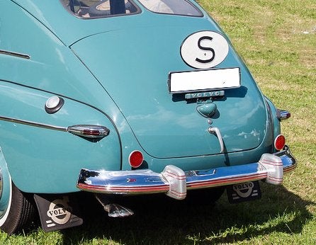 oldtimer Volvo katterug PV444-AS achterbumper rozetten, Auto-onderdelen, Gebruikt, Ophalen of Verzenden, Oldtimer onderdelen, Bumper
