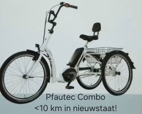 Pfautec Combo driewieler e-bike Bosch Powerpack 500 NIEUW!, Ophalen, Nieuw, Terugtraprem, Pfautec Combo