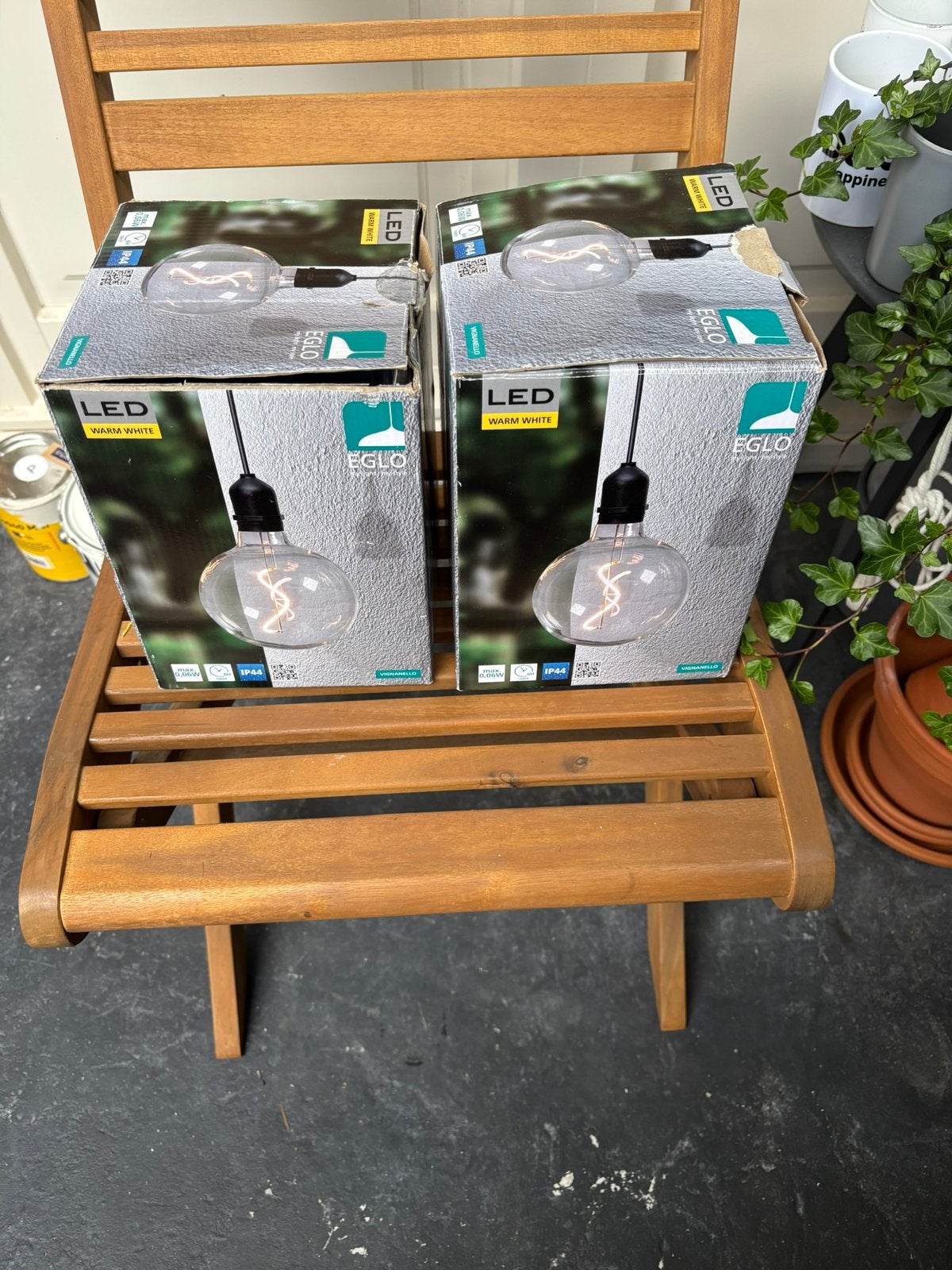 2 Eglo hanglampen op batterij, Ophalen, Zonne-energie, Kunststof, Minder dan 50 watt