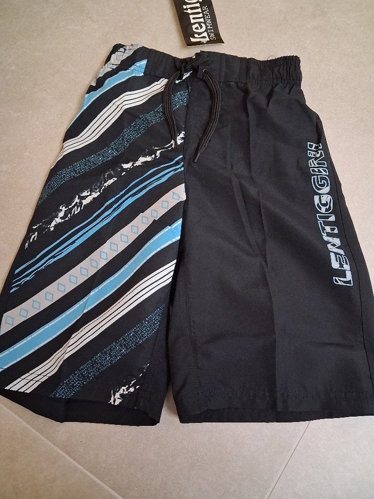 Nieuw! zwart blauwe zwembroek Lentiggini maat 116, Lentiggini, Ophalen of Verzenden, Jongen, Nieuw