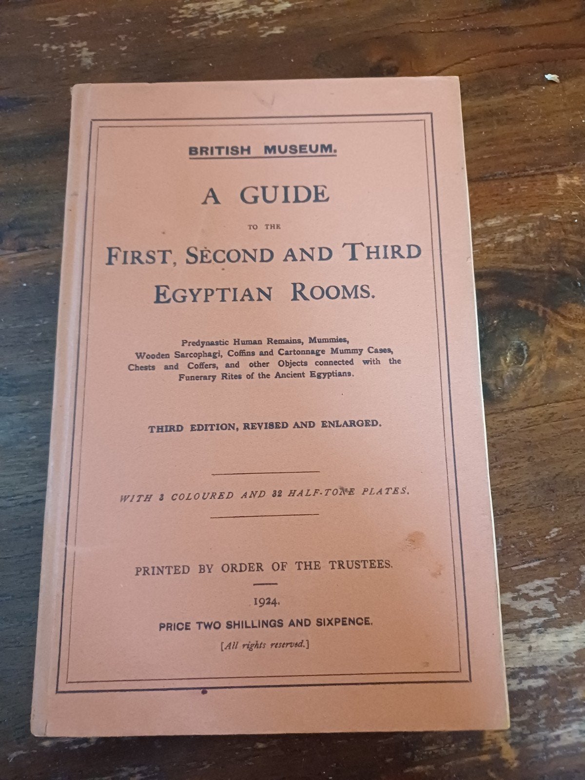 L19 British Museum Gids Egyptische Kamers (1924), Ophalen of Verzenden, 20e eeuw of later, Gelezen, British Museum