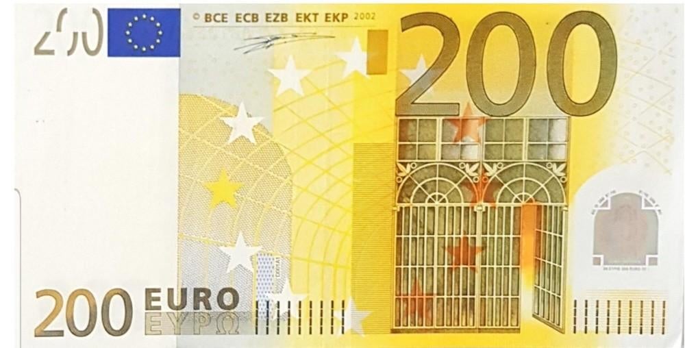 Euro 200 L Serie W.F.Duisenberg 2002 Finland, Ophalen, Overige landen, 200 euro, Los biljet