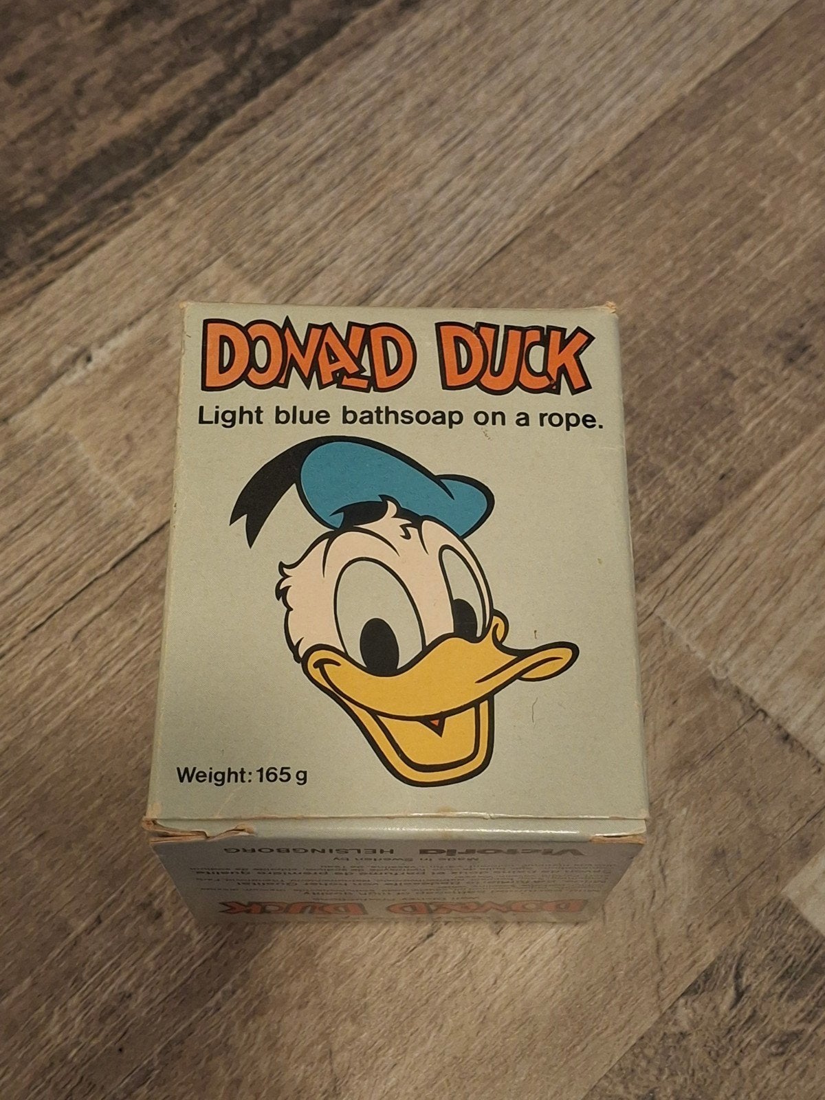 Walt Disney's vintage Donald Duck badzeep inclusief doosje, Ophalen of Verzenden, Donald Duck, Zo goed als nieuw, Beeldje of Figuurtje