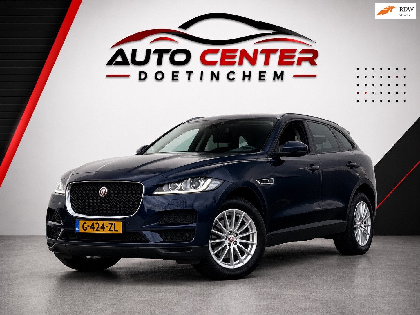 Jaguar F-PACE 2.0 Pure AWD 20d Navi Led Automaat, Auto's, Automaat, Dealer onderhouden, Stof, Gebruikt