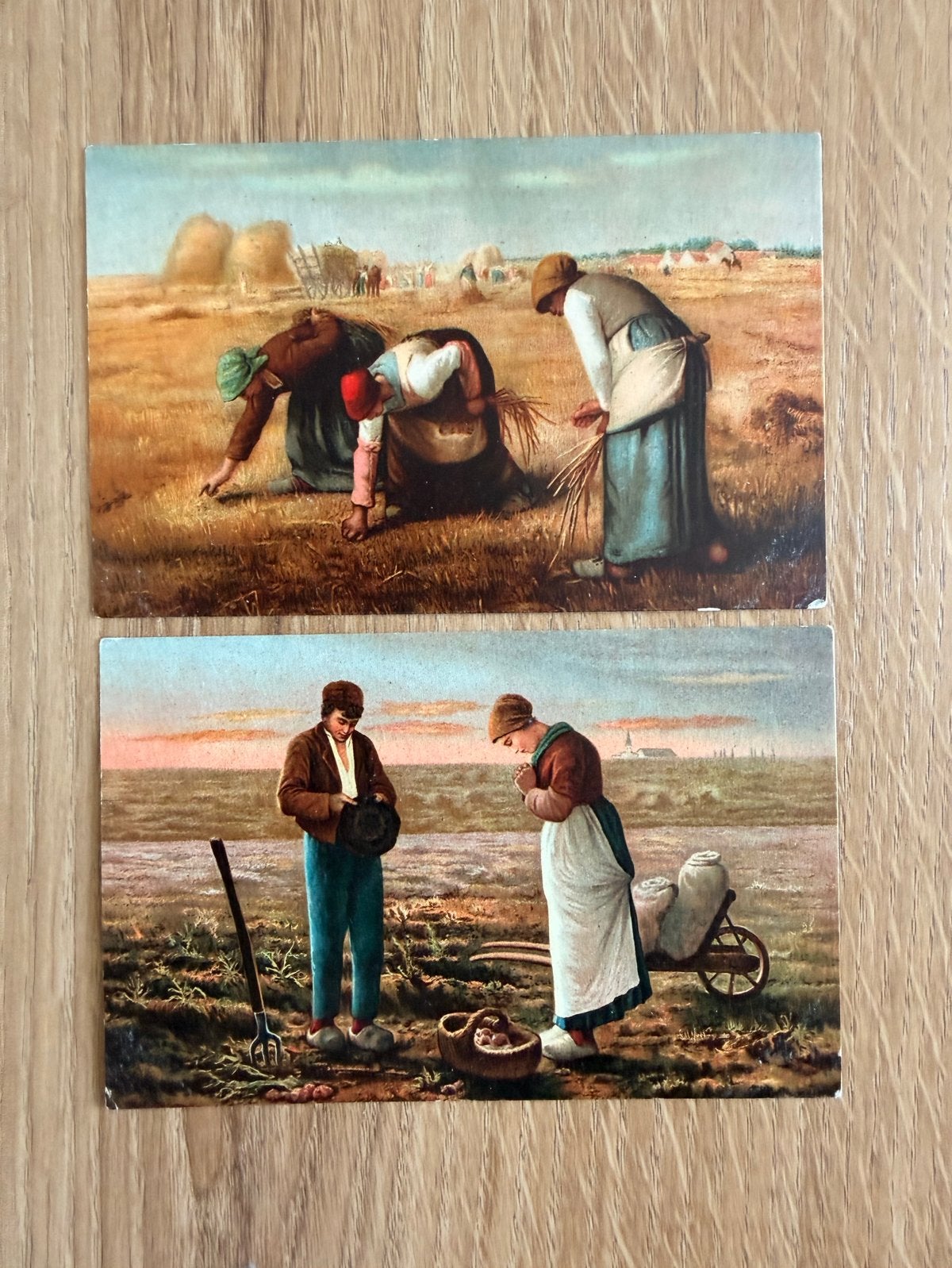 Set van 2 oude ansichtkaarten: Boerenleven, Verzenden, Voor 1920, Ongelopen