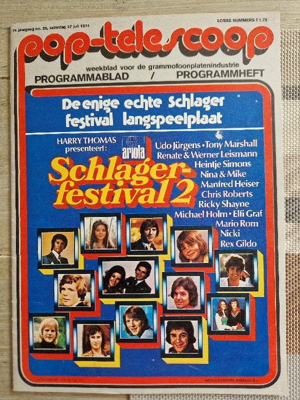 Pop Telescoop Schlager Festival Duits, Verzamelen, Ophalen of Verzenden, Zo goed als nieuw, Overige typen