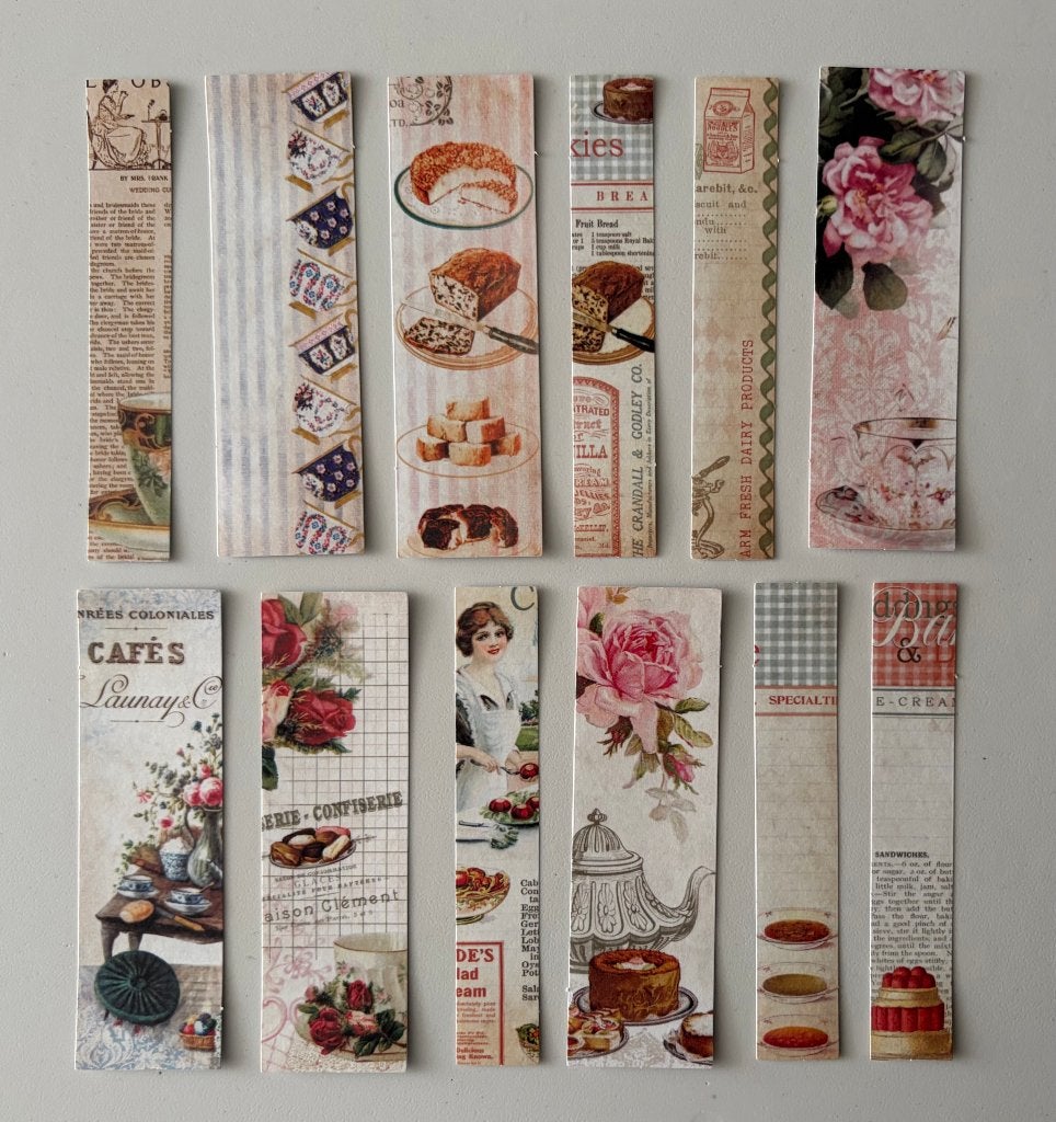 Vintage eten keuken thema stickers, Verzenden, Nieuw, Meerdere stickers