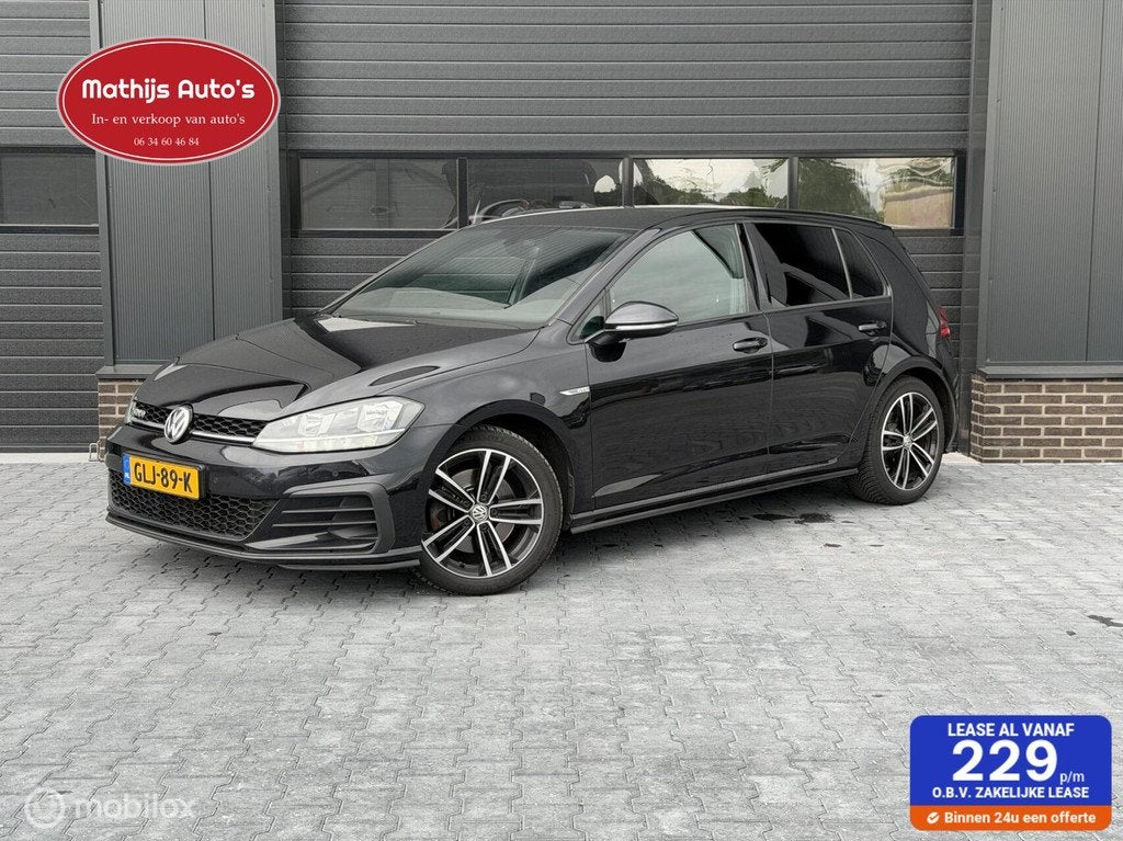 Volkswagen Golf 2.0 TDI GTD 7.5 Business DSG digitaal dashbo, Auto's, Euro 6, Zwart, Bedrijf, Diesel