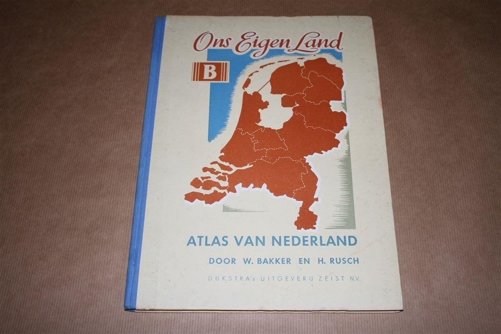 Ons eigen land B. Atlas van Nederland. 1956., Boeken, Gelezen, Ophalen of Verzenden, Landkaart, 1800 tot 2000