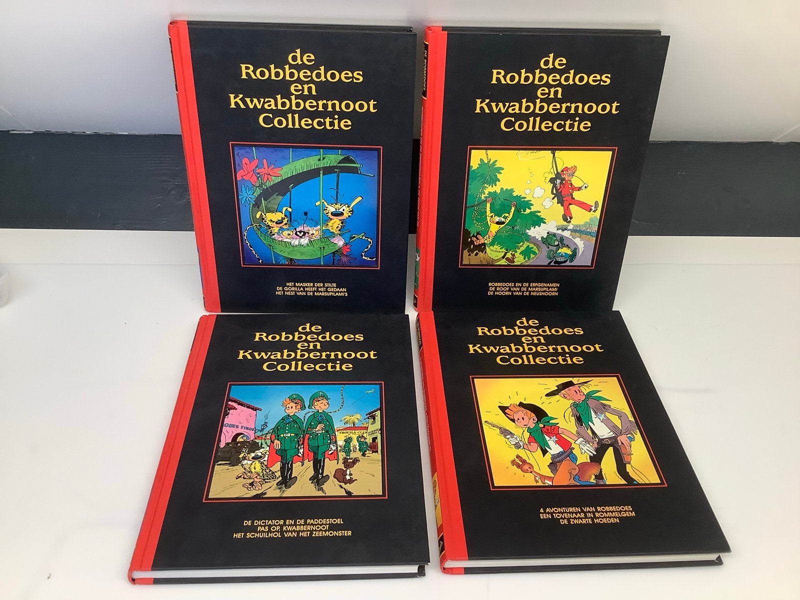 De Robbedoes en Kwabbernoot Collectie - 4 delen, Meerdere stripboeken, Ophalen of Verzenden, Zo goed als nieuw