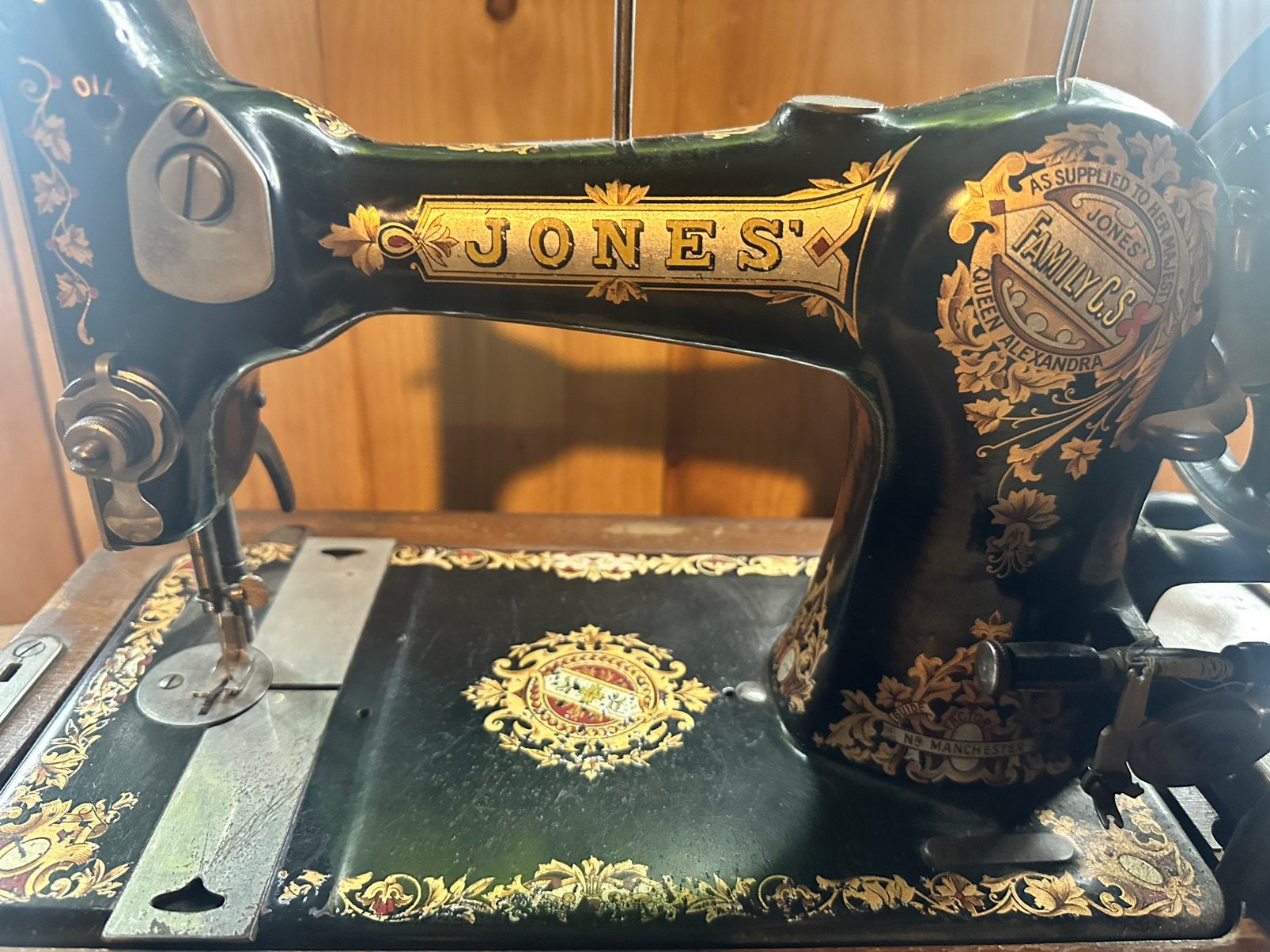 Antieke Jones Family CS Queen Alexandra ca. 1905, Antiek en Kunst, Antiek | Naaimachines, Ophalen