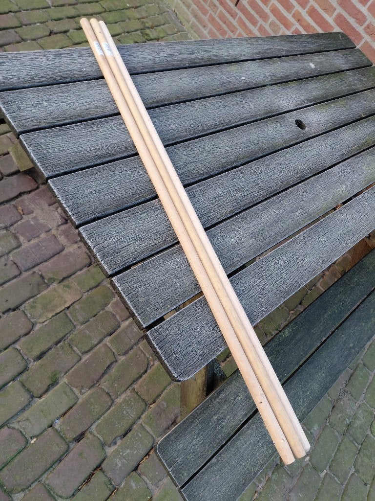 5x steel/stelen voor bezem/hark/schoffel enz., Ophalen, Zo goed als nieuw