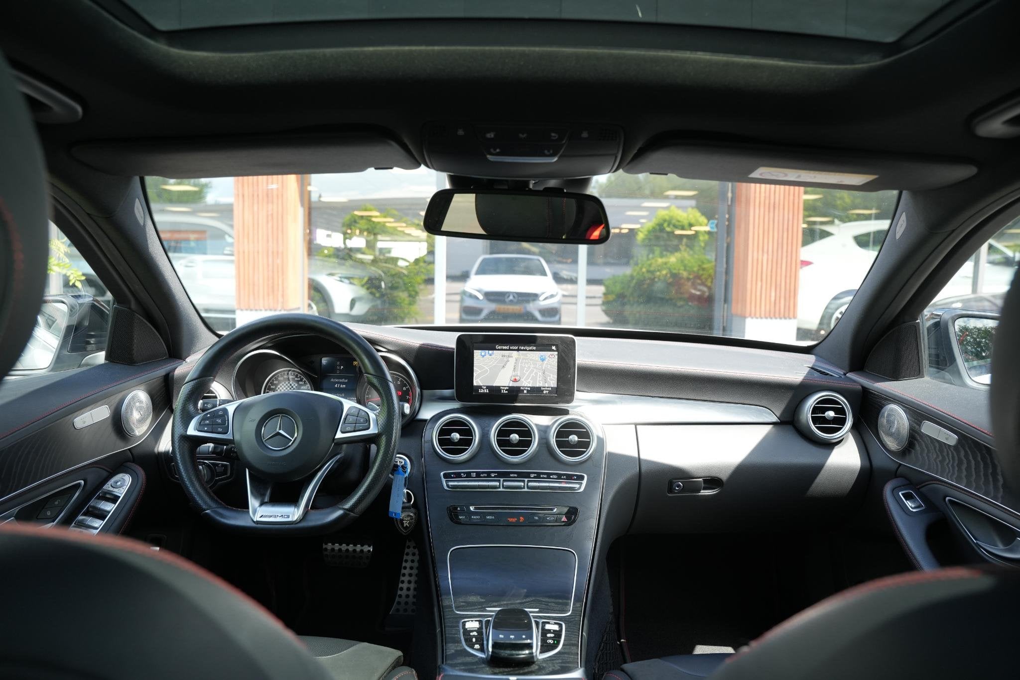 Mercedes-Benz C-klasse AMG 43 4MATIC Pano 367PK, Auto's, Euro 6, 367 pk, Leder en Stof, 2996 cc