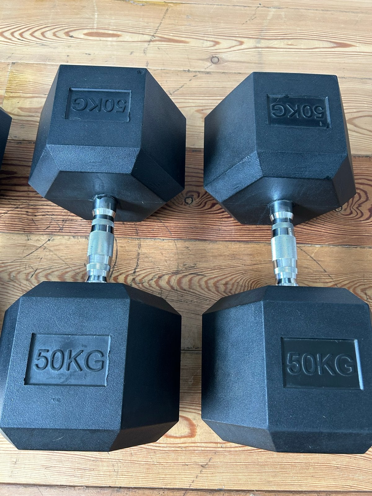 Dumbbells set 30-50KG zo goed als nieuw, Ophalen, Gebruikt, Armen, Dumbbell
