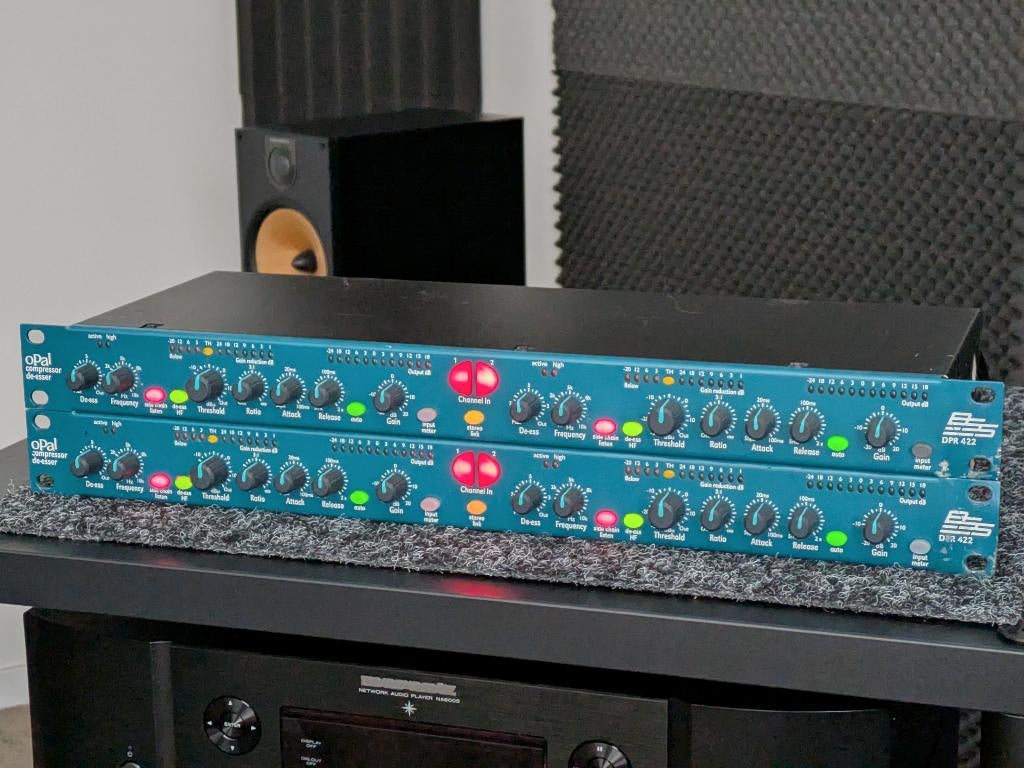 BSS Opal DPR 422, dual compressor / de-esser, 2 stuks, Ophalen of Verzenden, Gebruikt, Audio