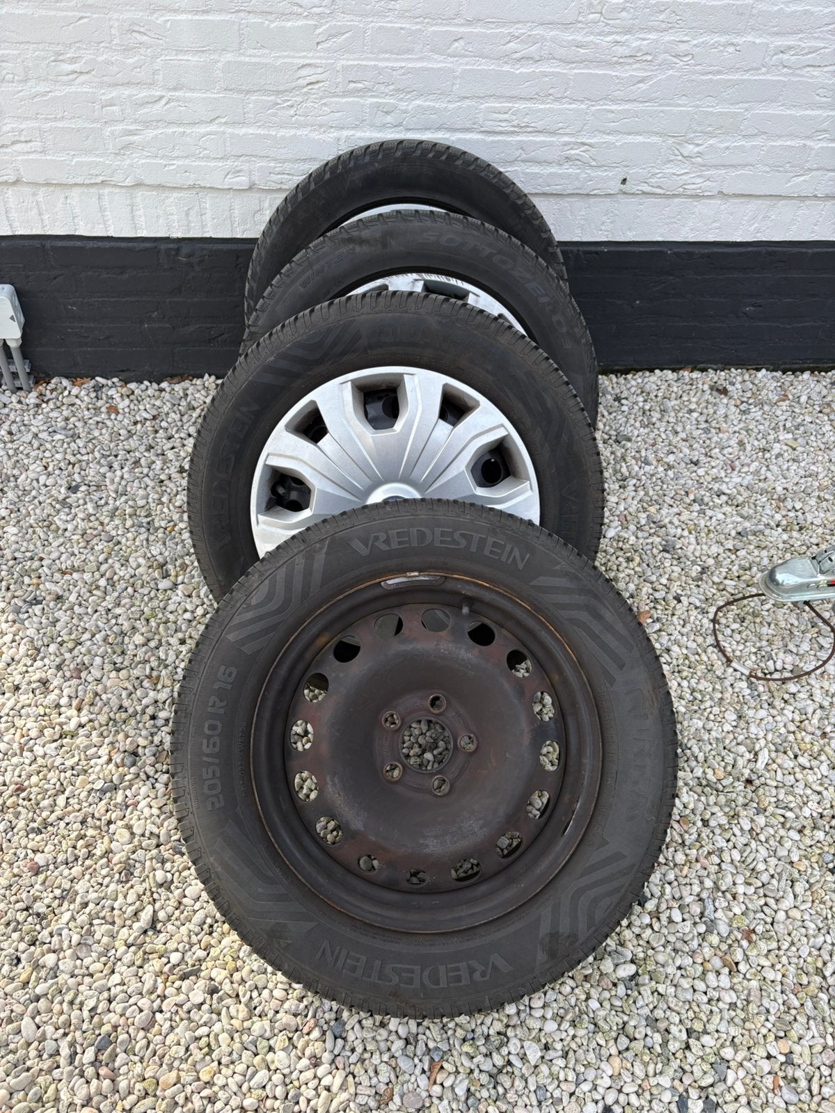 Winterbanden met velgen Ford Transit Connect 205/60/16, Ophalen, 16 inch, Banden en Velgen, Bestelwagen