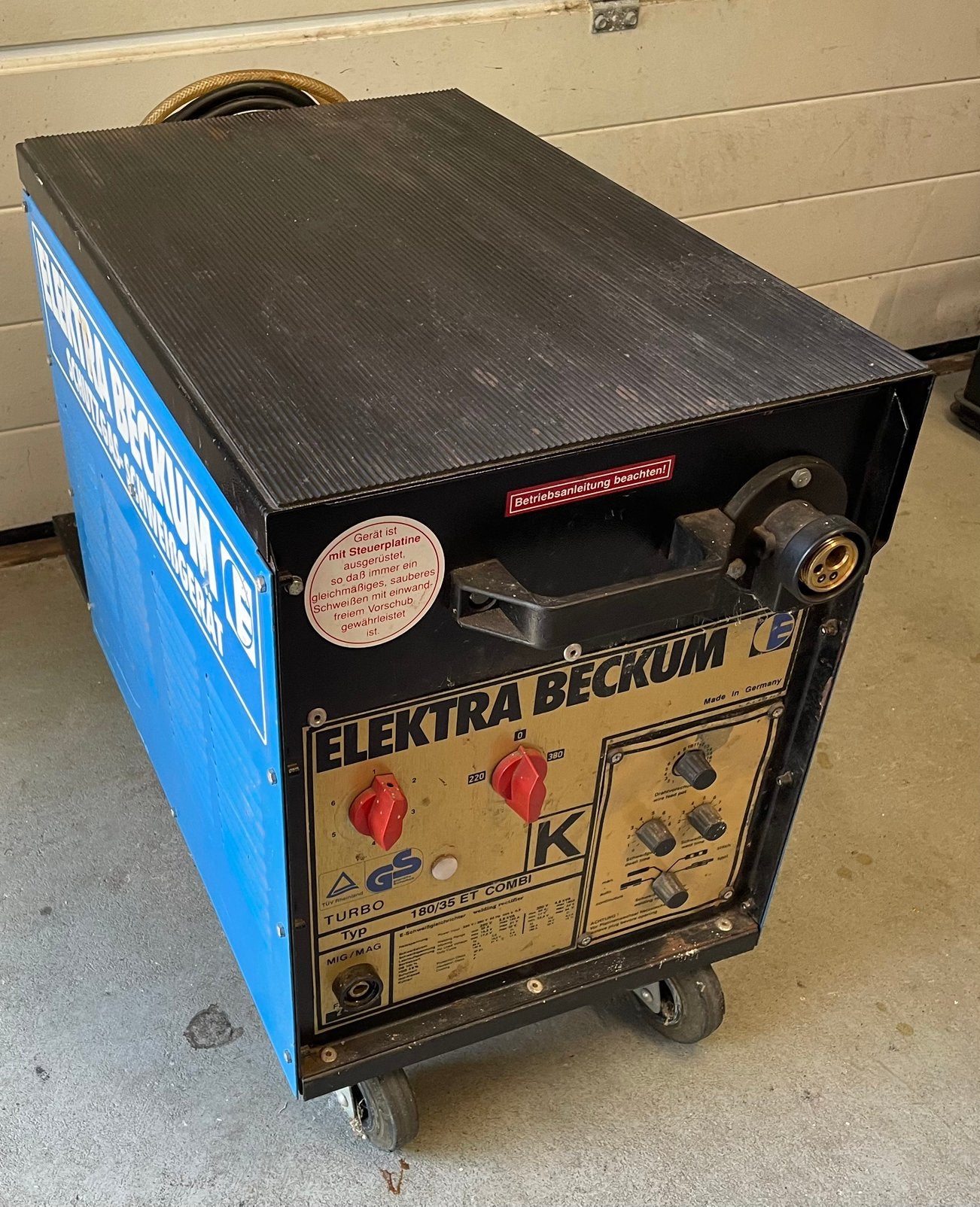 Elektra Beckum MIG/MAG lasapparaat 180/35 ET Combi, Ophalen, Gebruikt, 150 tot 250 ampère, Co2